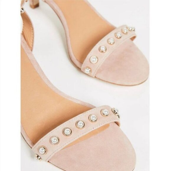 NWOB Joie Malina Pearl Kitten Heel Sandals Size 37.5 (US‎ 7) - Picture 4 of 13